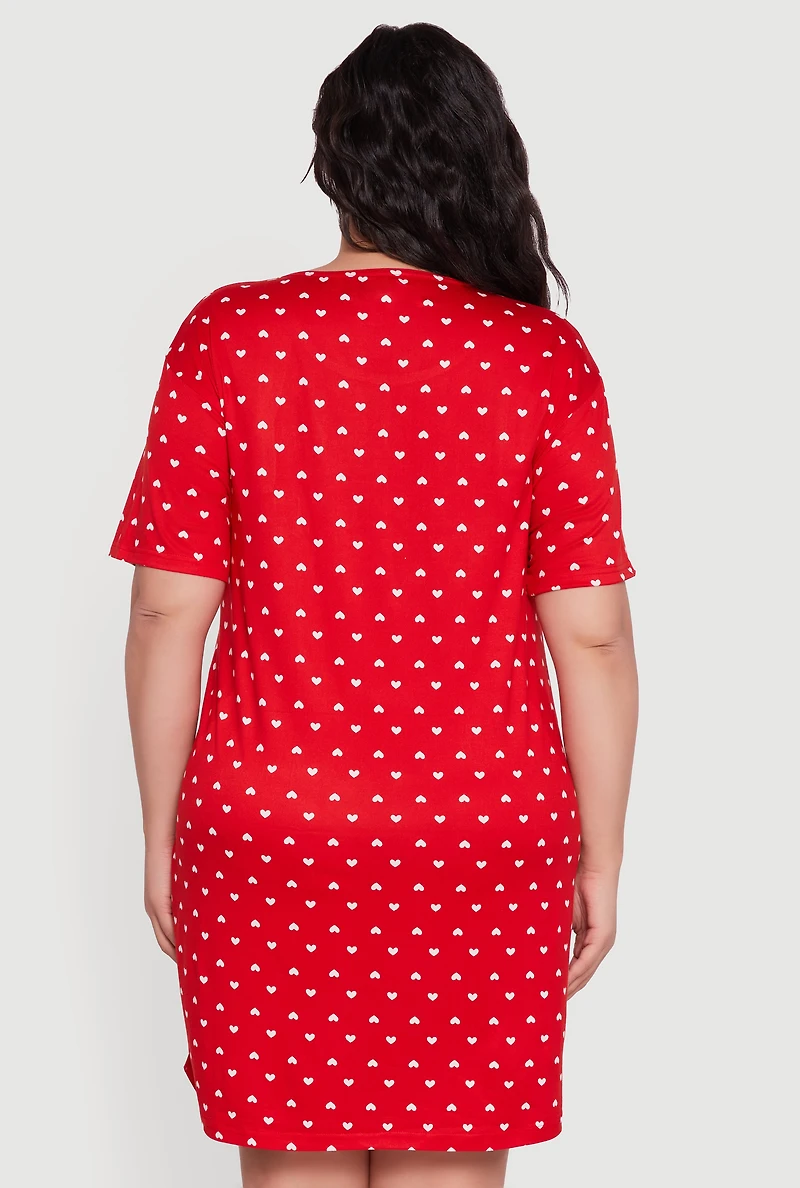 Plus Im Yours No Refunds Graphic Sleepshirt