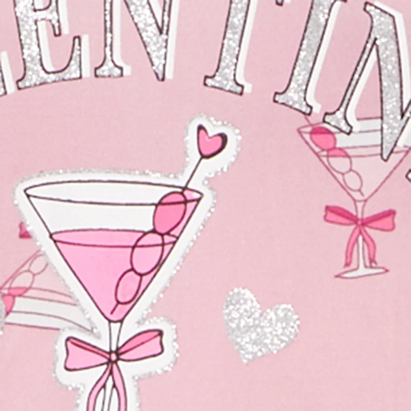 Plus Galentine Social Club Glitter Graphic Sleepshirt