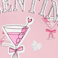 Plus Galentine Social Club Glitter Graphic Sleepshirt