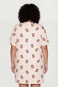 Plus Born To Party Forced Work Sleepshirt