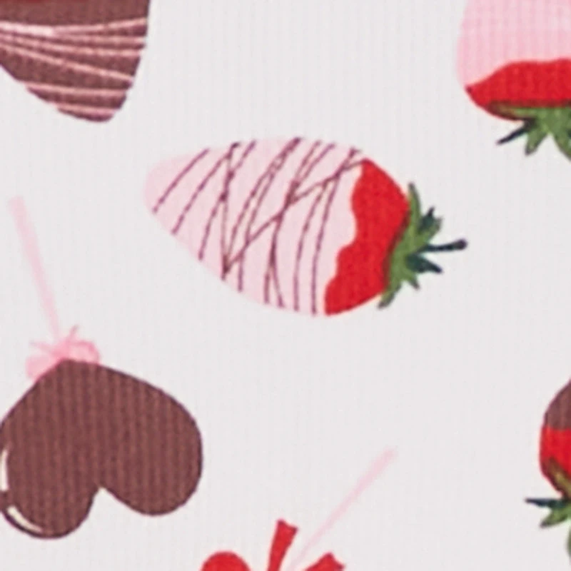 Plus Chocolate Strawberry Print Pajama Cami and Shorts