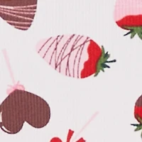 Plus Chocolate Strawberry Print Pajama Cami and Shorts