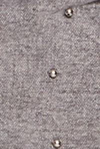 Plus Beaded Acid Wash Denim Mini Skirt