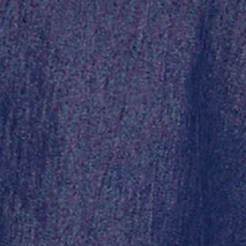 Denim Ruched Long Sleeve Button Front Shirt