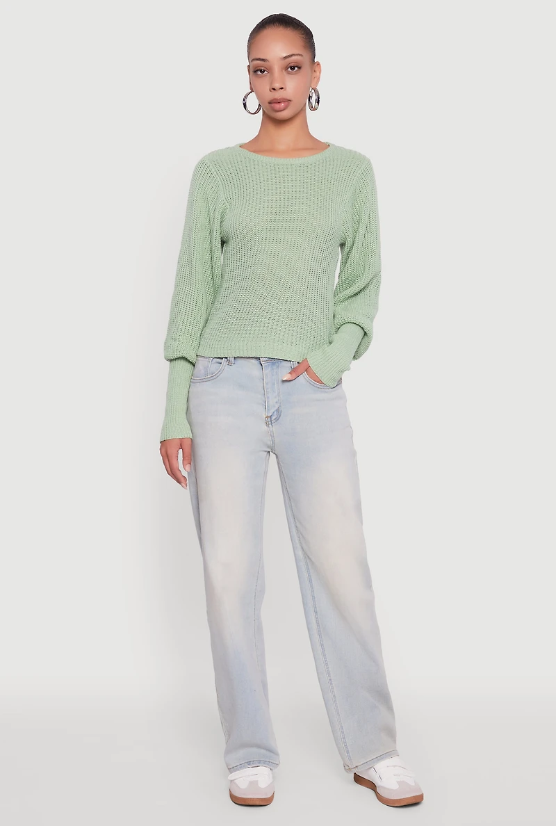 Leg of Mutton Pullover Sweater