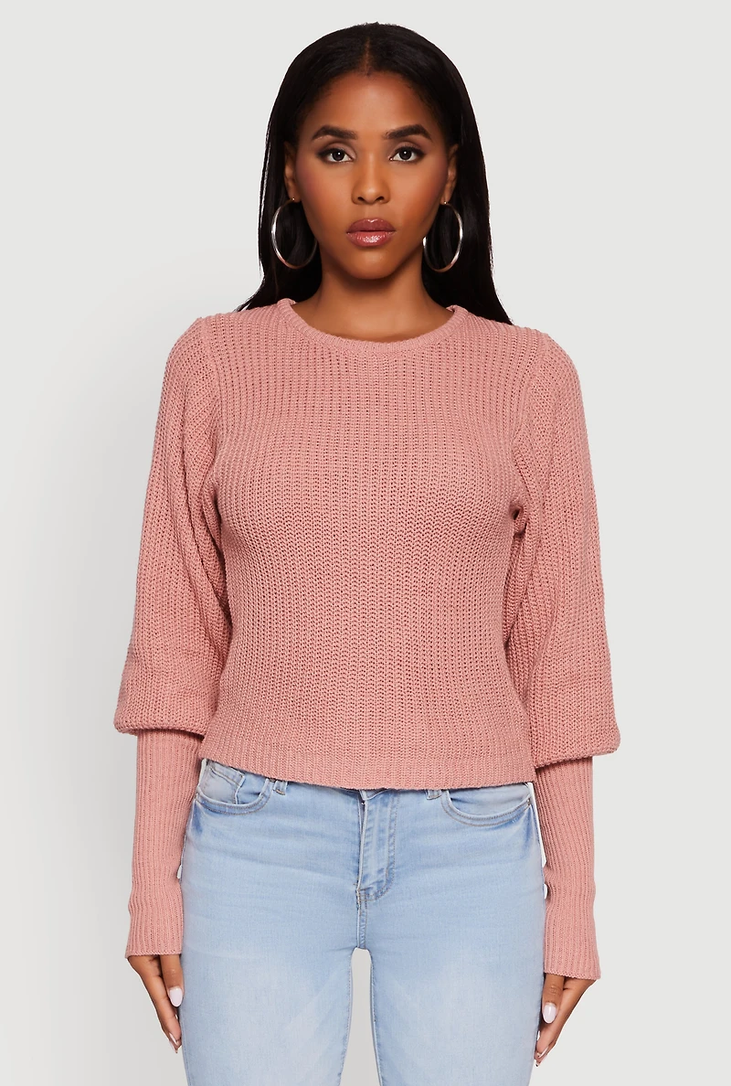 Leg of Mutton Pullover Sweater