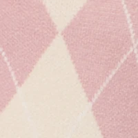 Destination Patch Graphic Argyle Plaid Button Front Cardigan