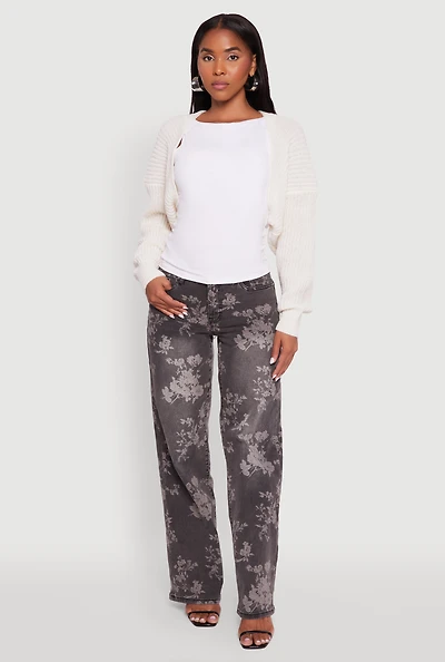 Open Front Cardigan Shrug