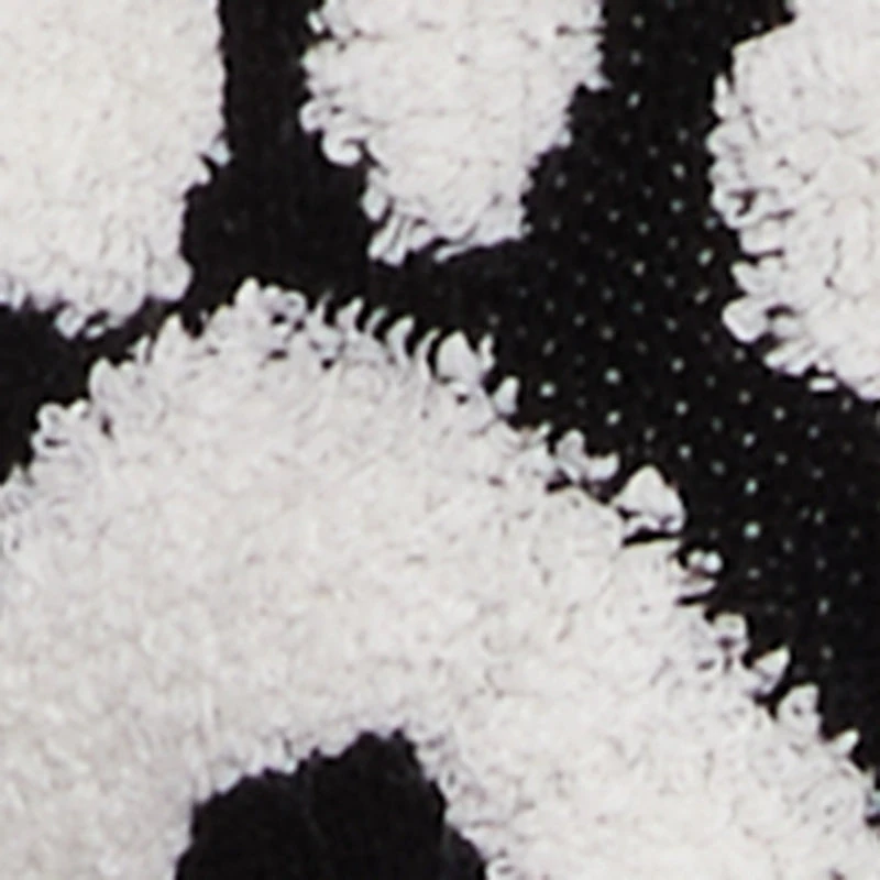 Swirl Print Boucle Cropped Button Front Cardigan