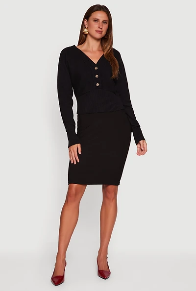 Womens Dolman Long Sleeve Lace Up Back Cardigan, Black, Size L