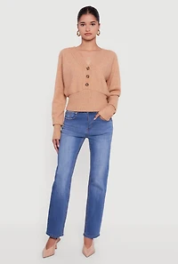 Womens Dolman Long Sleeve Lace Up Back Cardigan, Beige, Size XL