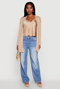 Ambiance Brushed Knit Long Sleeve Duster