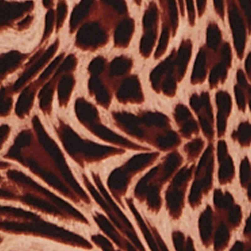 Airy Crepe Knit Strapless Smocked Printed Jumpsuit