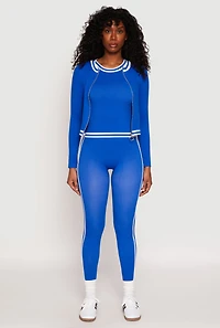 Seamless Varsity Stripe Track Jacket