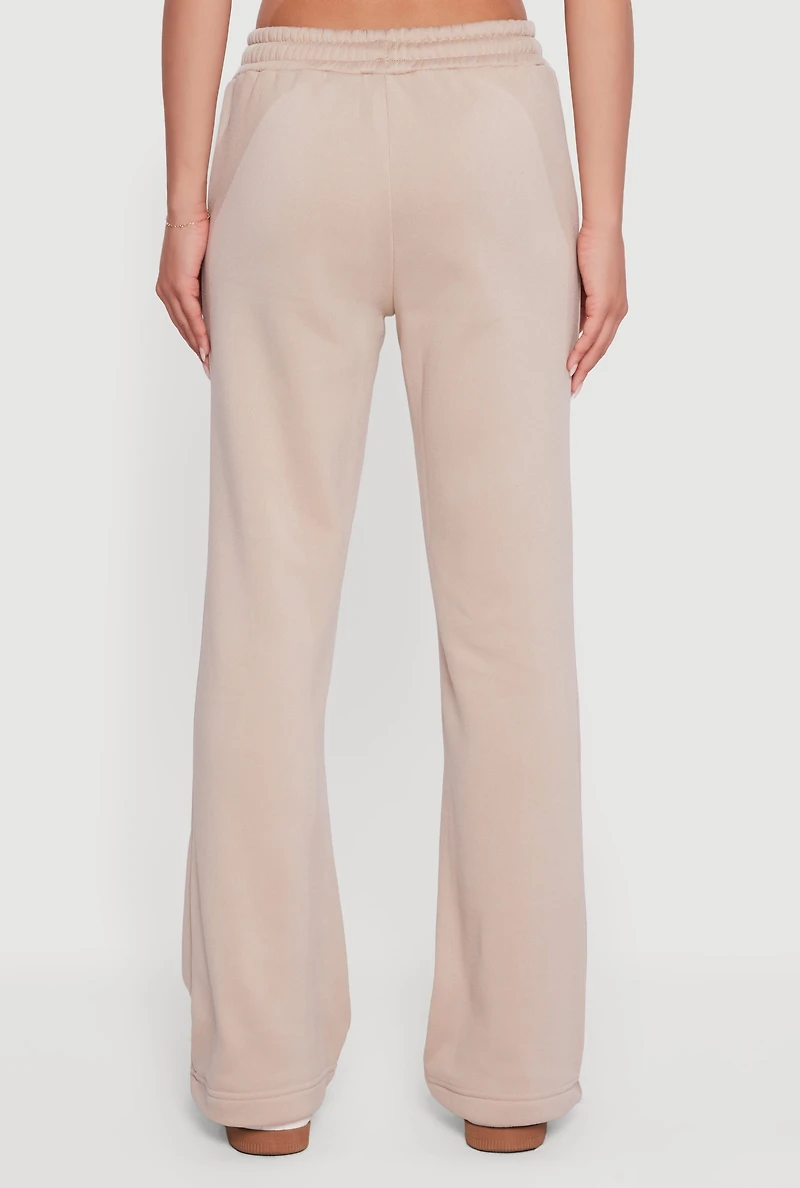 New York Graphic Flare Leg Sweatpants