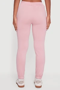 Womens Brooklyn 1977 Fleece Sweatpants, Pink, Size XL