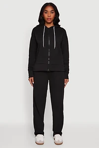 Solid High Waisted Sweatpants