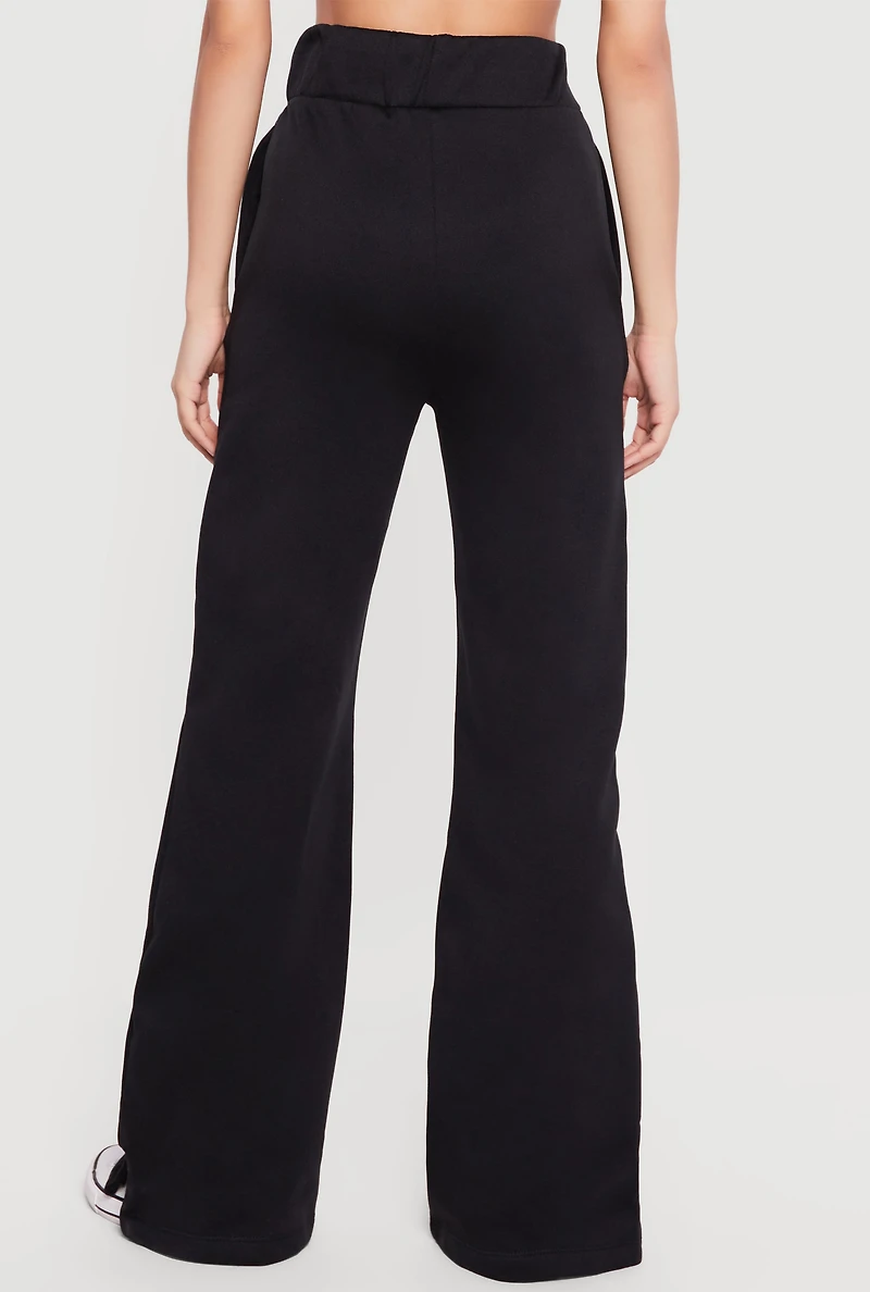 High Waisted 68 Graphic Fleece Sweatpants