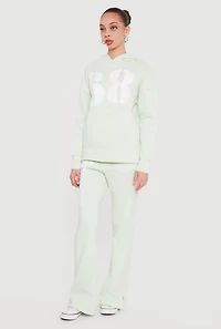 High Waisted 68 Graphic Fleece Sweatpants