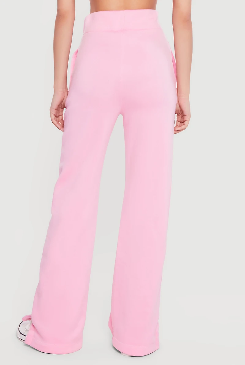 High Waisted 68 Graphic Fleece Sweatpants
