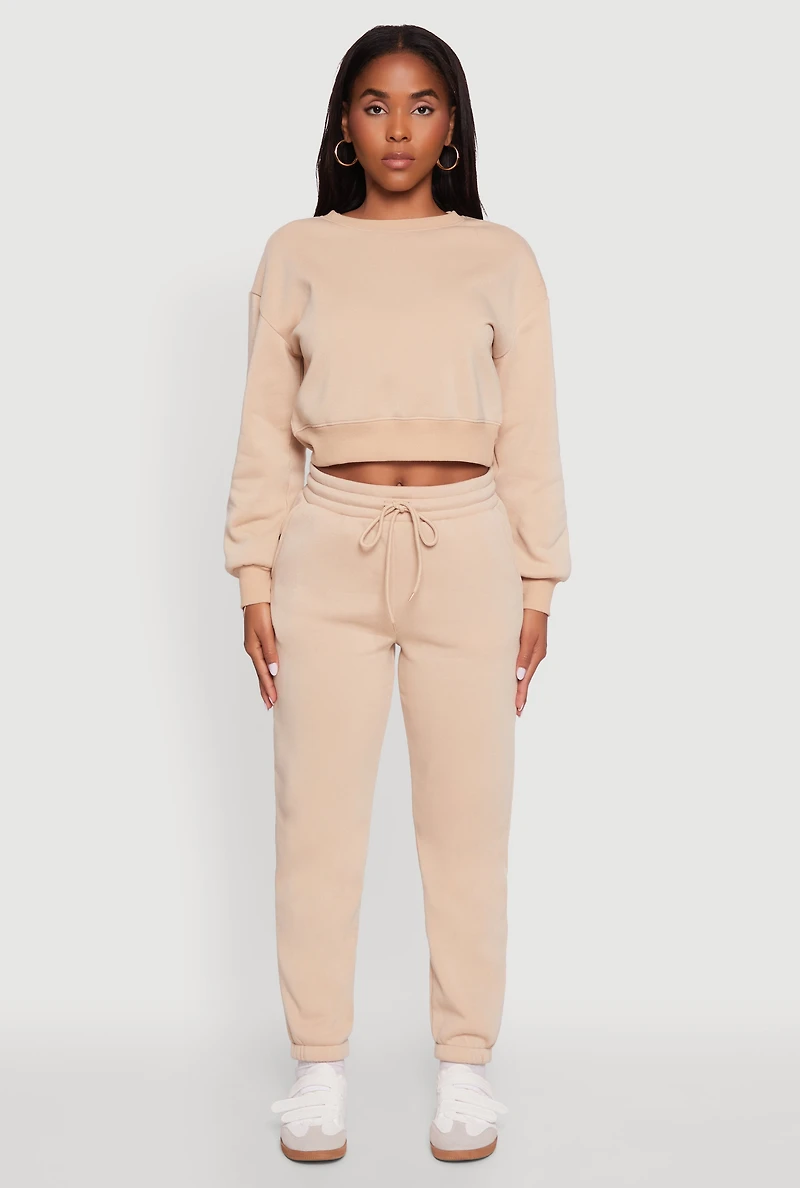 Fleece Sweatpants with Pockets