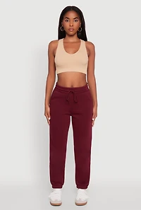 Womens Fleece Sweatpants with Pockets,