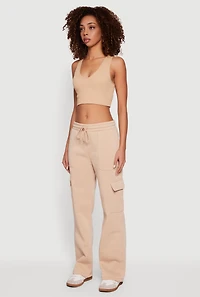 Fleece Cargo Sweatpants