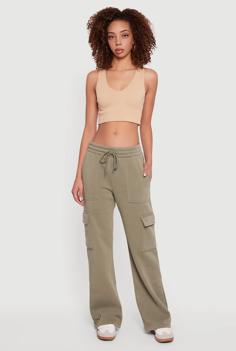 Fleece Cargo Sweatpants