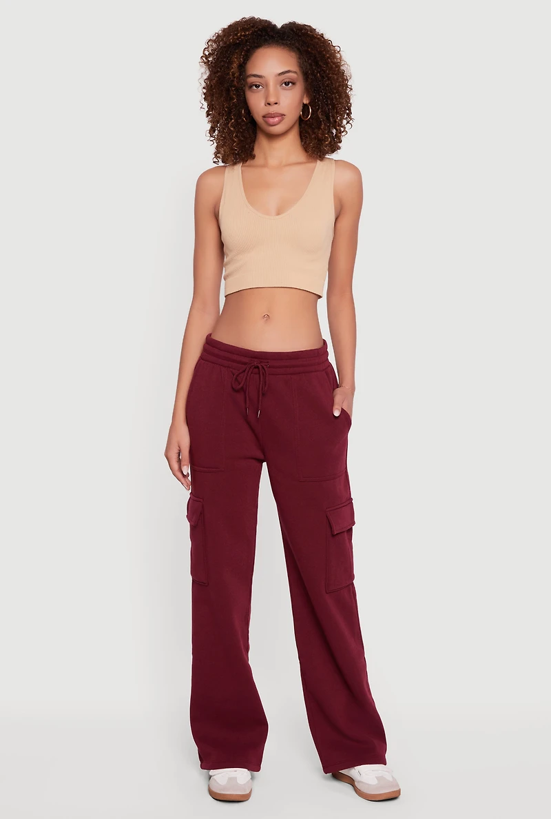 Fleece Cargo Sweatpants