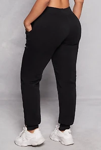 Bear Graphic Drawstring Joggers