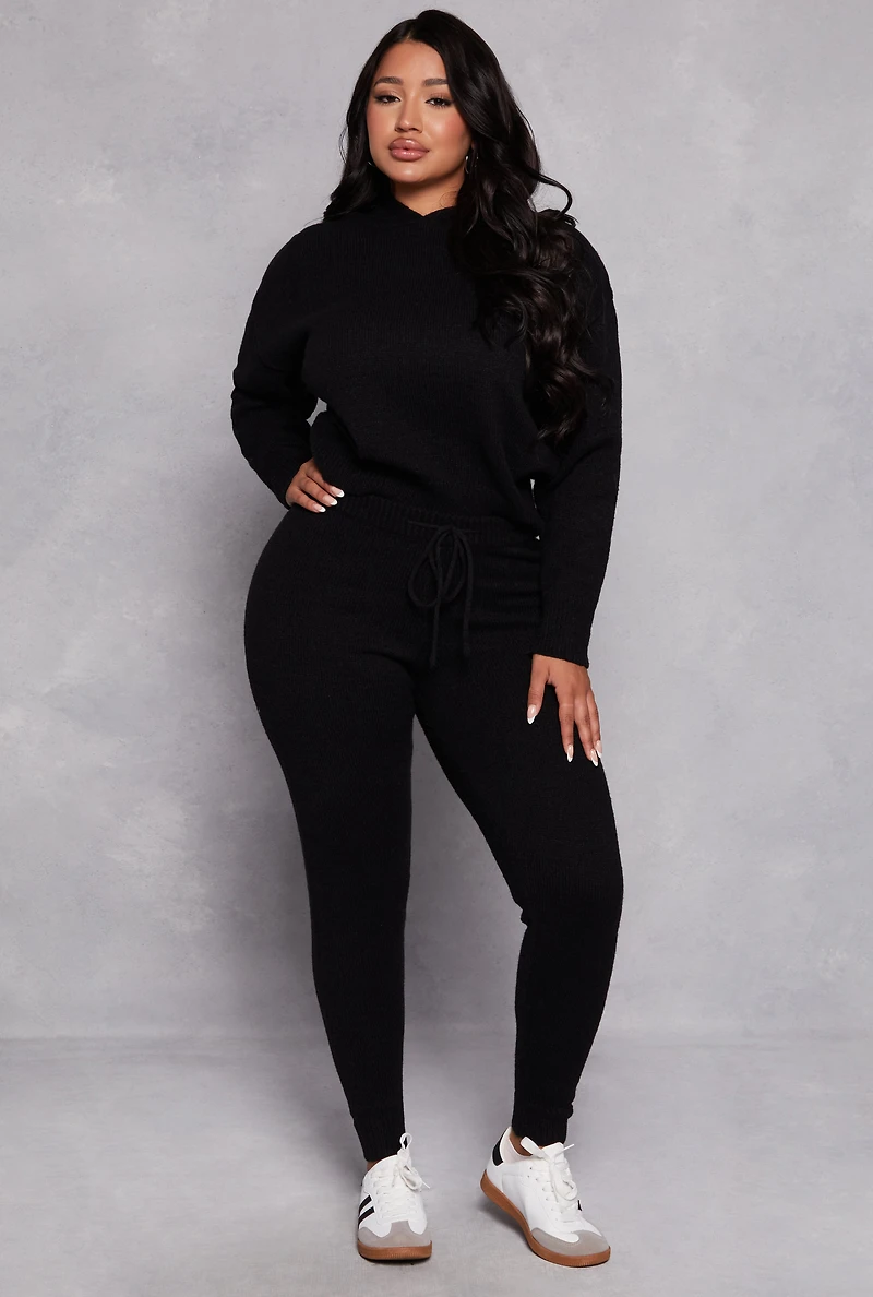 Brushed Knit Drawstring Joggers