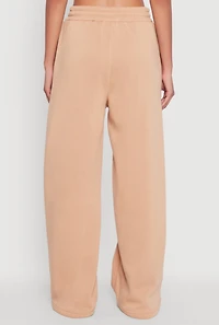 Womens New York Graphic Drawstring Waist Wide Leg Sweatpants,