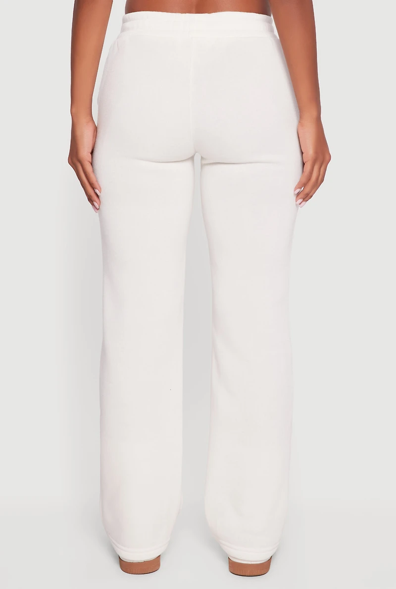 Womens Chicago New York Sweatpants, White, Size L