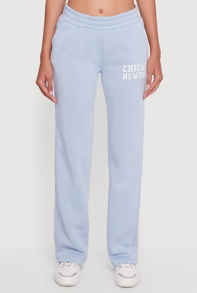 Womens Chicago New York Sweatpants,