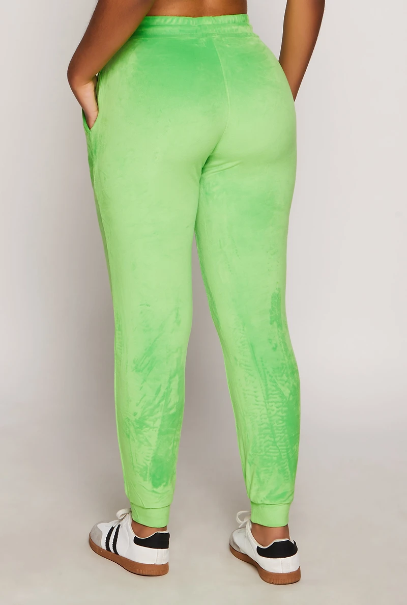 Velour Drawstring Joggers