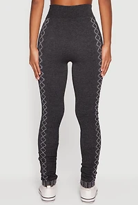 Seamless High Waisted Textured Knit Leggings