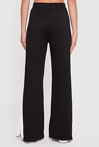 Scuba Side Stripe Pull On Straight Leg Pants