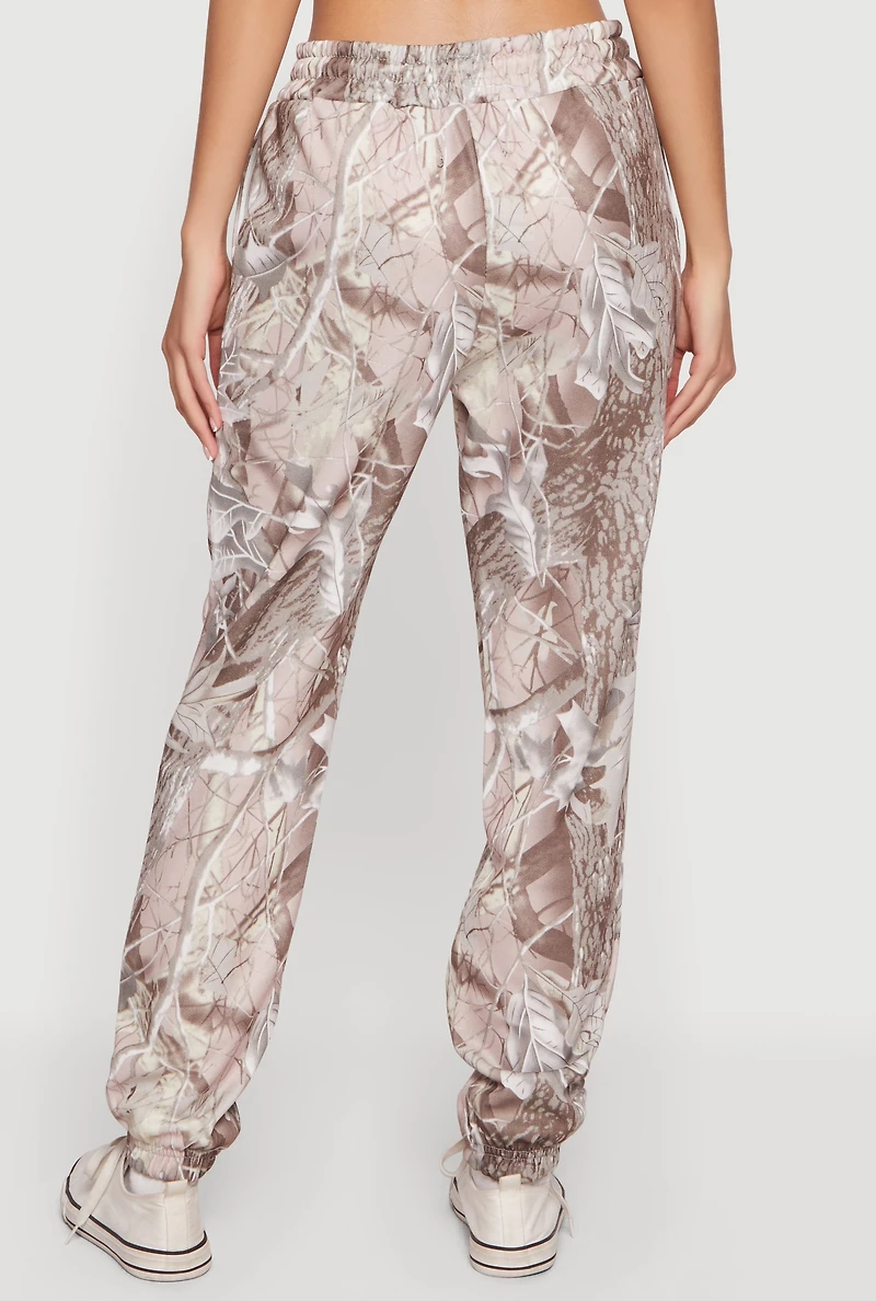 High Waisted Hunter Camo Sweatpants
