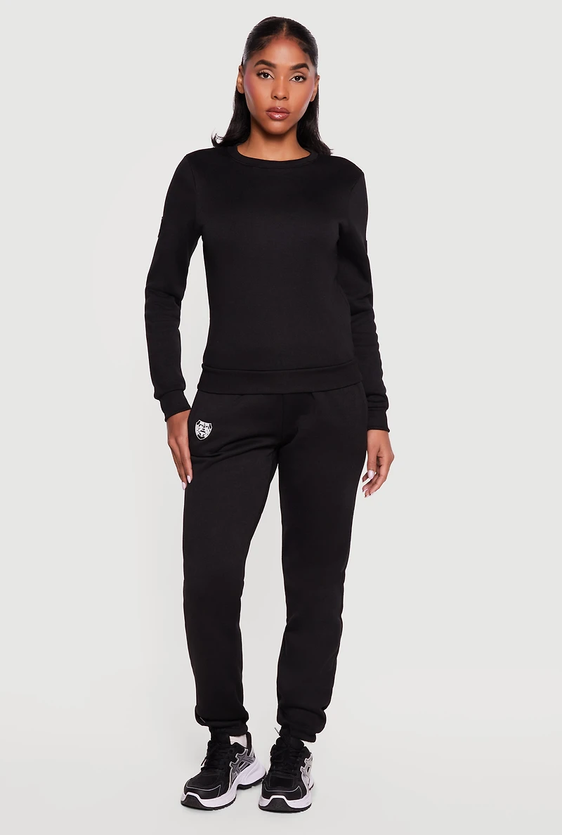 Brooklyn Fleece Crew Neck Pullover Sweatshirt