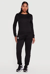 Brooklyn Fleece Crew Neck Pullover Sweatshirt