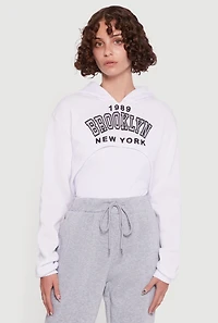 1989 Brooklyn Hooded Shrug Sweatshirt and Caged Back Cami