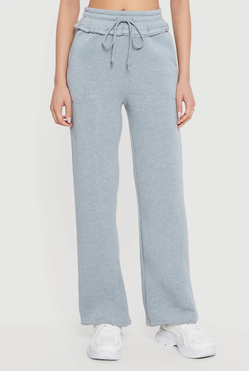 Chenille Lovers Club Graphic Drawstring Waist Joggers
