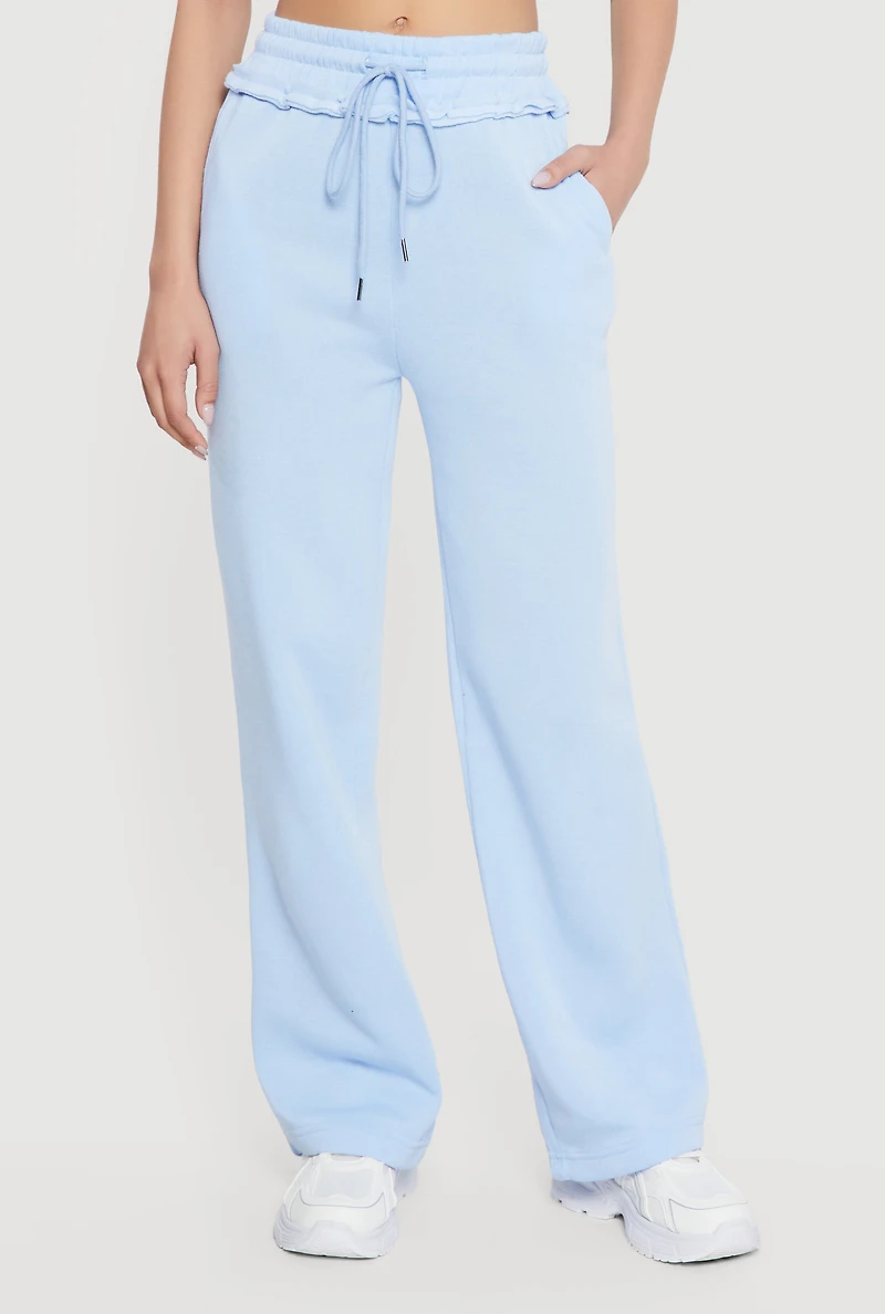 Chenille Lovers Club Graphic Drawstring Waist Joggers