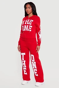 The One Graphic Patch Zip Front Hoodie