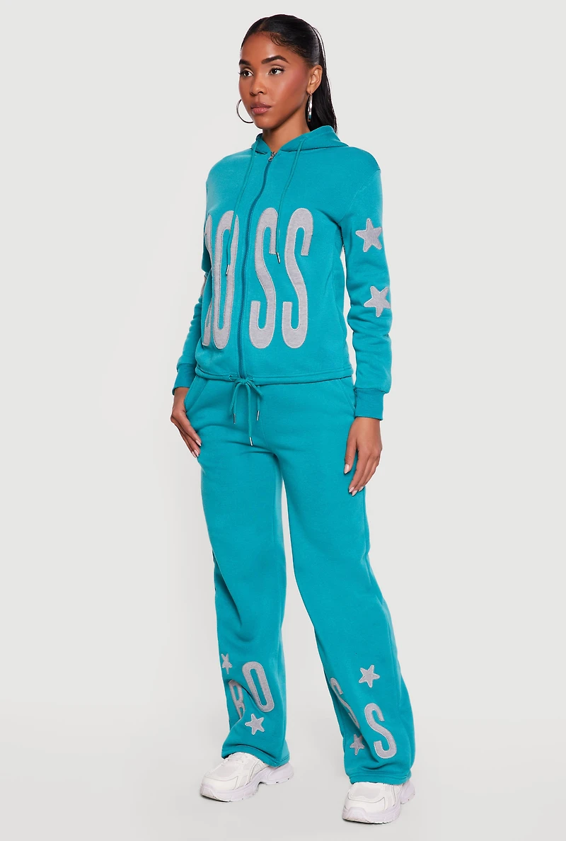Boss Zip Front Hoodie