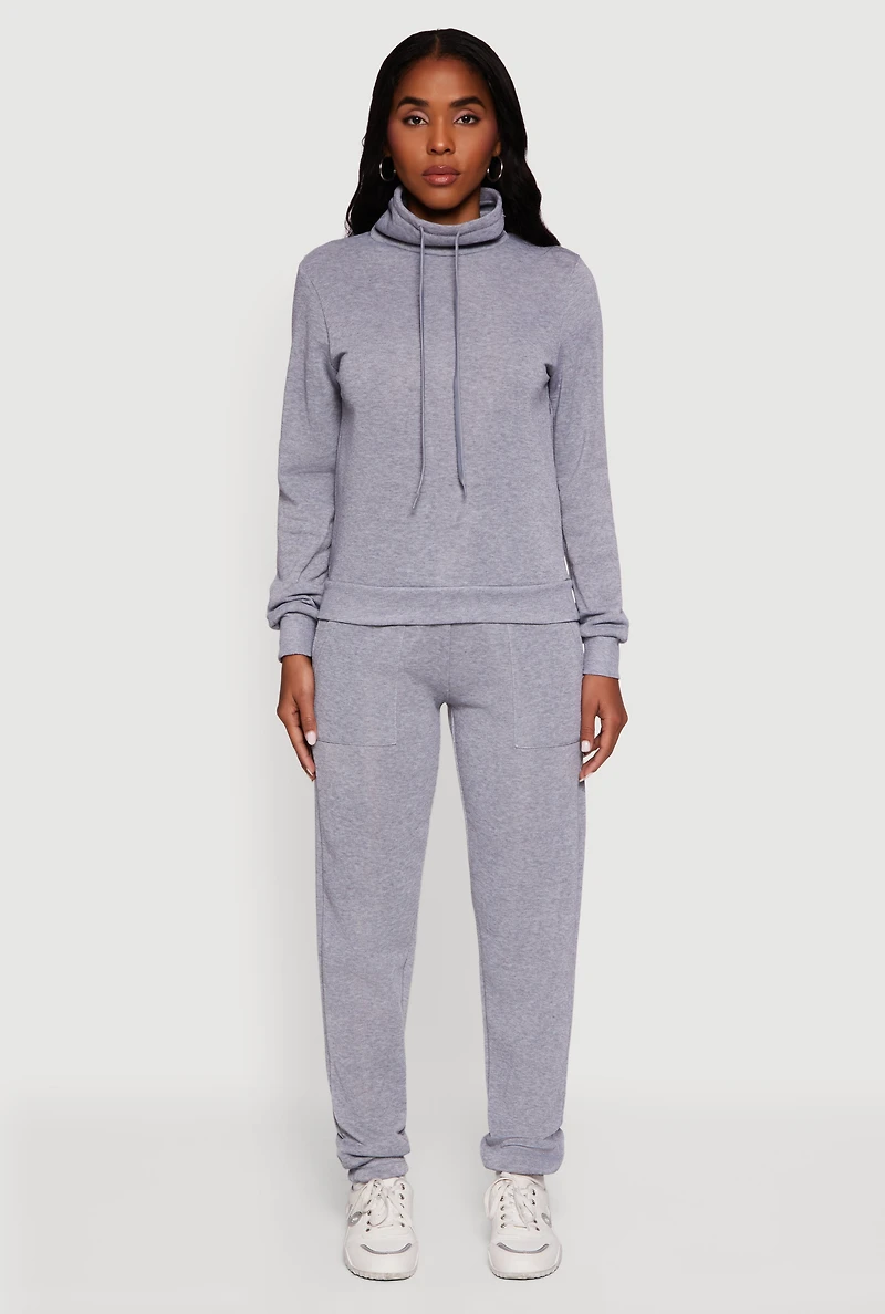 Drawstring Waist Slim Leg Sweatpants