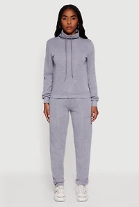 Drawstring Waist Slim Leg Sweatpants