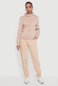 Drawstring Waist Slim Leg Sweatpants