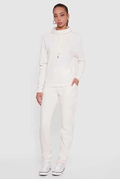 Drawstring Waist Slim Leg Sweatpants