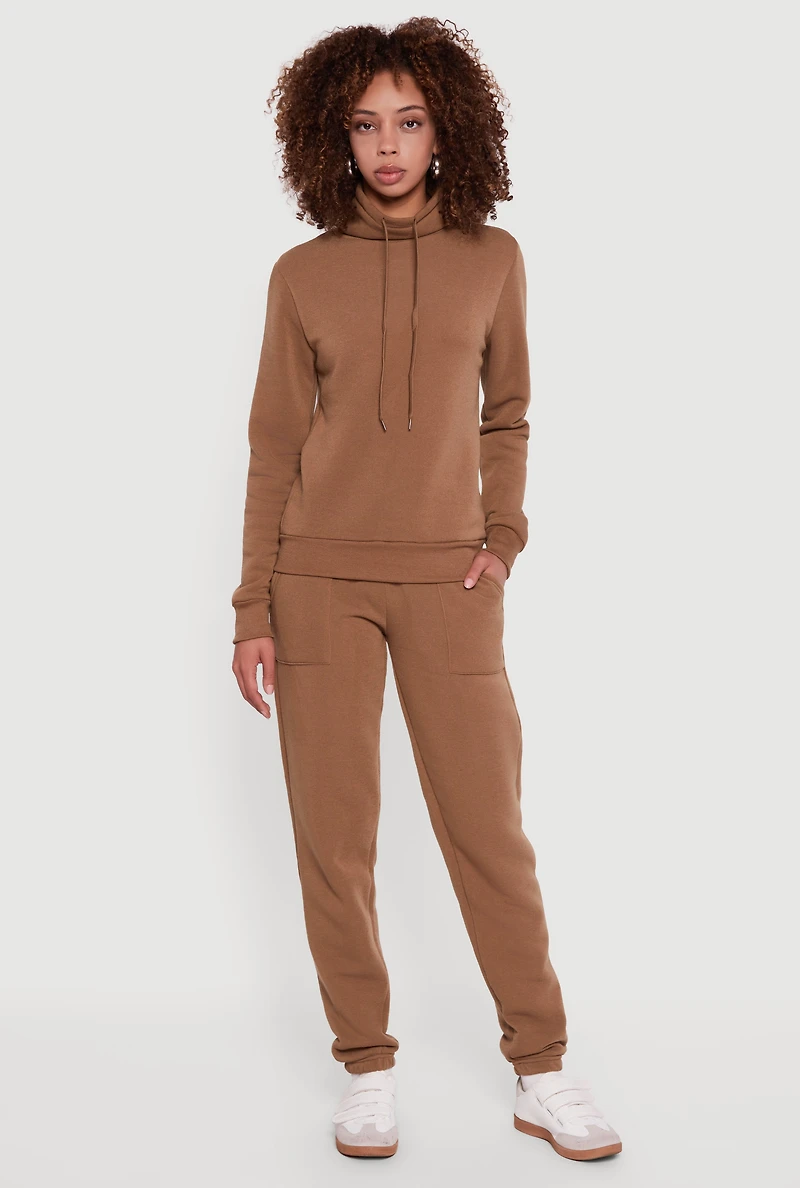 Drawstring Waist Slim Leg Sweatpants